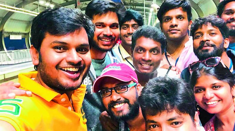The comic caper, which has been undergoing its regular shoot since Ugadi, has recently shot crucial scenes in the metro at Miyapur Metro Station, Hyderabad.