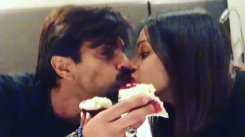 In video: Bipasha-Karan celebrate wedding anniversary with \red velvet\ kiss