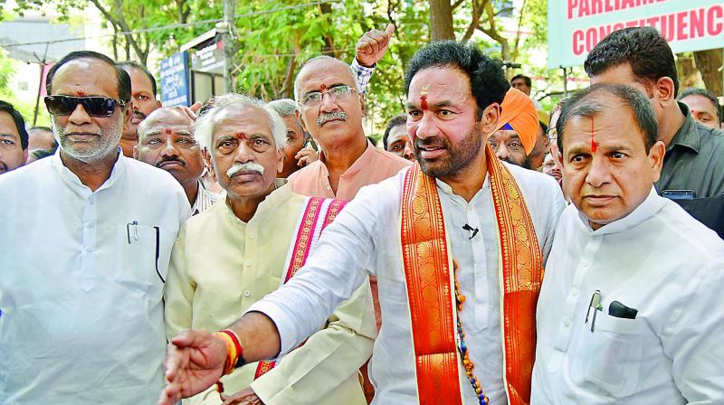 G Kishan Reddy set to take on Secunderabad Lok Sabha rivals