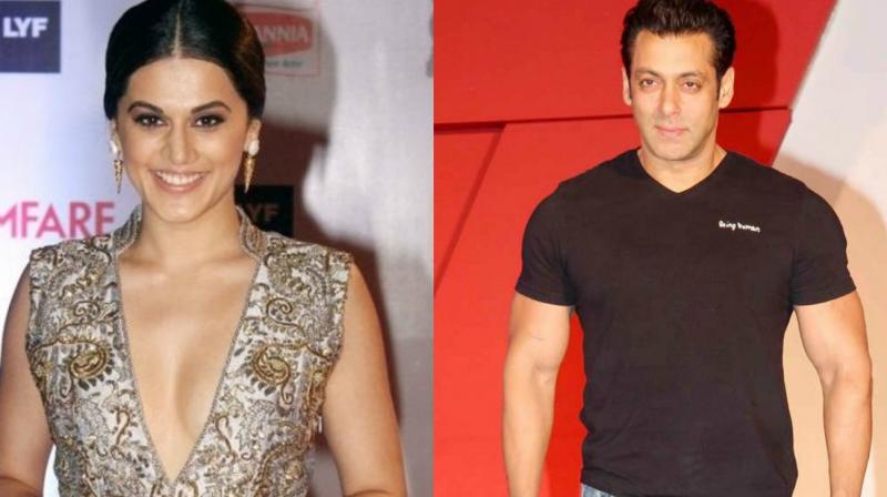 Taapsee Pannu has said that her role is neither based on Karisma or Rambhas characters from the original film starring Salman Khan.