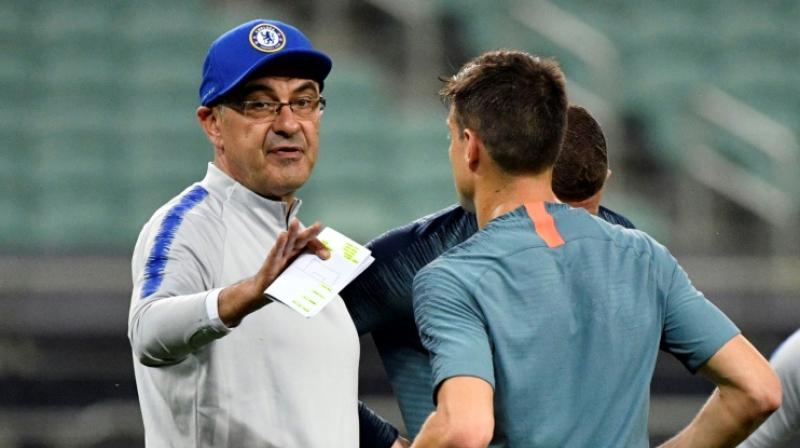 Angry Sarri storms out of Chelsea training before Europa League final