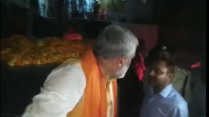 Watch: Ashwini Choubey misbehaves as official stops him for violating poll code