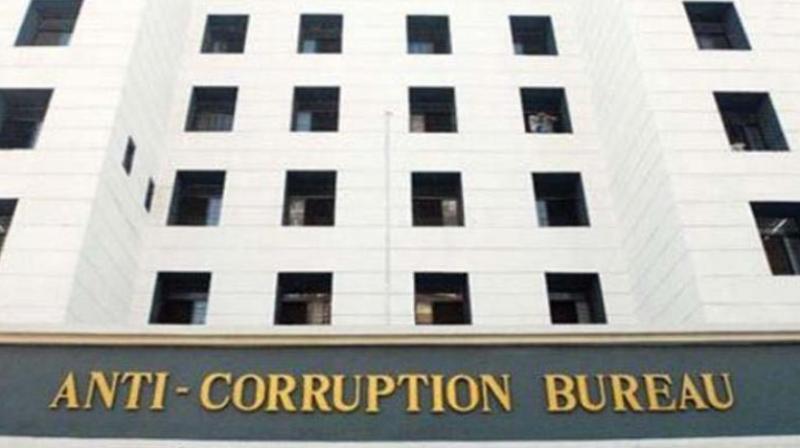 The Anti-Corruption Bureau conducted raids on the joint sub-registrars office at the Super Bazaar area.