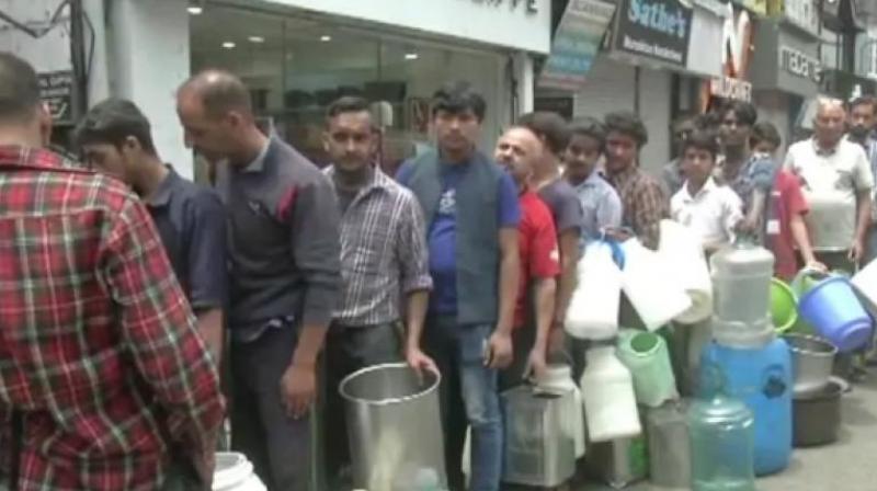 The local hoteliers and others related to the tourism industry are worried as social media is flooded with news about the water crisis, preventing the inflow of tourists into the state. (Photo: ANI)