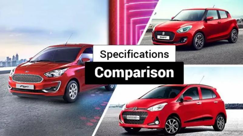 2019 Ford Figo facelift vs Maruti Swift vs Hyundai Grand i10: Spec comparison