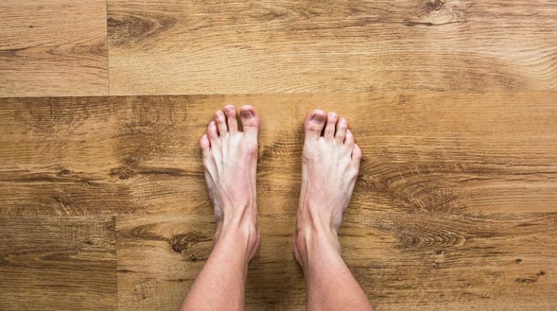 Doctors specialising in podiatry warm that the feet gives out around 230 ml of sweat everyday and in the absence of convenient cotton socks to absorb the excess sweat, it just soaks into the unbreatheable material in shoes. (Photo: Pixabay)