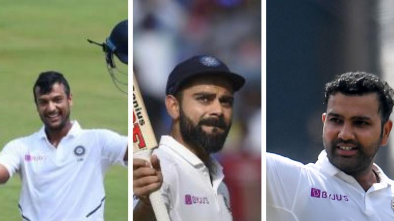 Mayank Agarwal, Virat Kohli and Rohit Sharma break impressive Test record