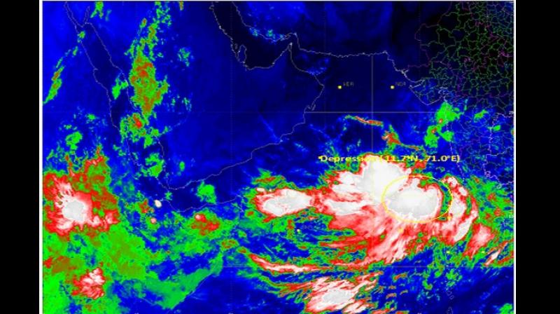 Depression over southeast and east central Arabian Sea to intensify further