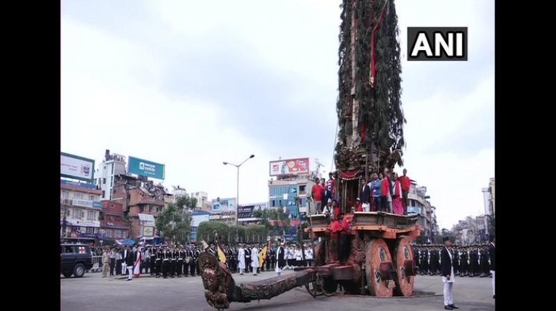 Nepal\s vest festival or Bhoto Jatra marks end of longest chariot festival