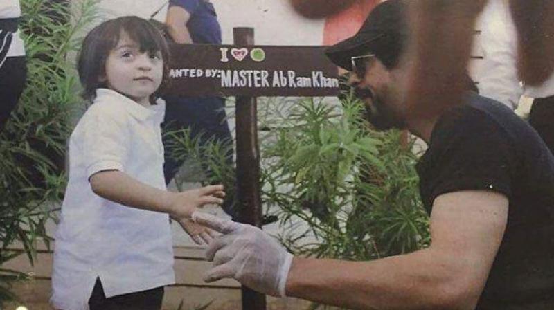 AbRam planting a tree in daddy SRKs presence will melt your hearts