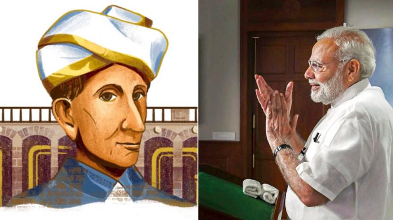 Tech giant Google also celebrated the 158th birth anniversary of Visvesvaraya with a special Doodle. (Photo: Google/ PTI)