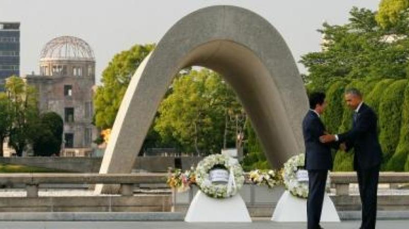 US President Barack Obama earlier travelled to Hiroshima to pay tribute to the 140,000 people killed there by a U.S. atomic bomb in 1945. (Photo: AP)