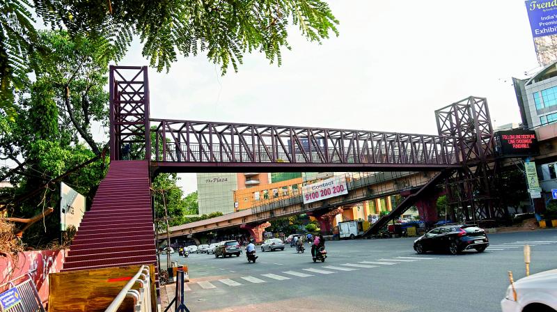Hyderabad: Foot-overbridge draws flak from residents