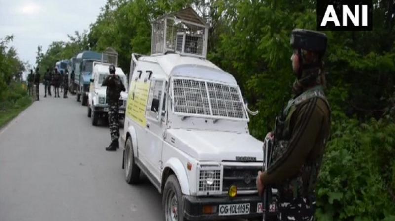 Weapons and other materials have been seized from the site of the encounter. (Photo: ANI)