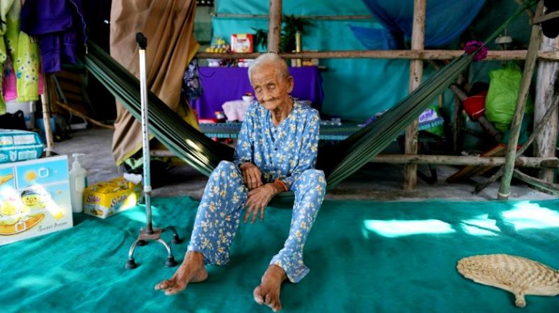 Pham Thi Ca, 99, was offered money to move from her home in Vietnam as authorities hoovered up land for a planned USD 2.6 billion Japanese-funded coal plant. (Photo: AFP)