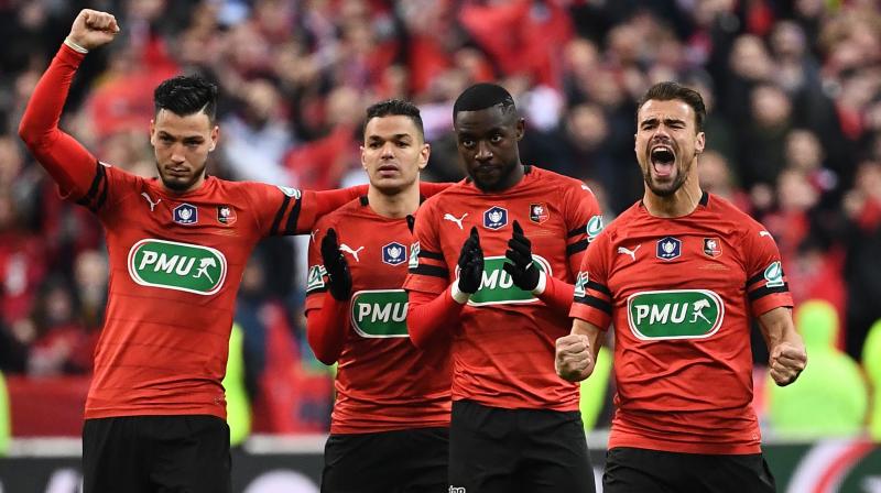 Mbappe sent off as PSG lose French Cup final to Rennes