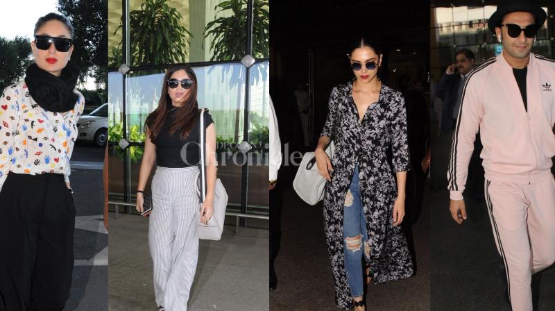 B-town celebs snapped: Kareena, Deepika, Bhumi and Ranveer glam up at the Airport