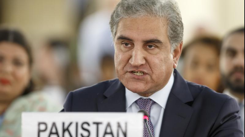 Foreign minister Shah Mahmood Qureshi outlined Pakistans strong position while speaking at the UNHRC session in Geneva against the backdrop of tensions with India over the revocation of Jammu and Kashmirs special status on August 5. (Photo: AP)
