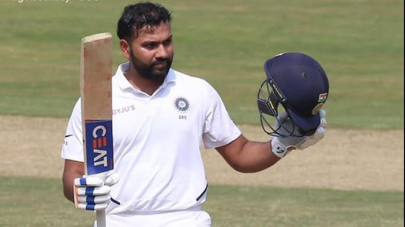 During the first day of the first test match between India and South Africa, Indias new Test opener, Rohit Sharma has equalled one of Bradmans great numbers. After hitting his return and maiden Test ton as an opener, the 32-year-old made history by becoming the first Test opening batsman to have an average of 98.22. (Photo:BCCI)