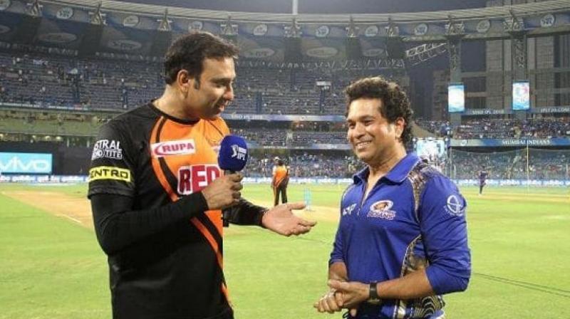 Sachin Tendulkar is an icon the Mumbai Indians, whereas VVS Laxman is attached with the Sun Riser Hyderabad team. (Photo: BCCI)