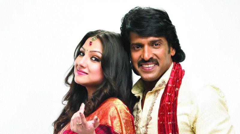 Upendra and his wife Priyanka