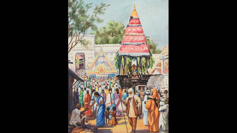 A painting by MTV Acharya