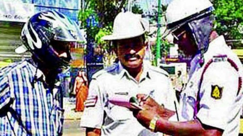 Hyderabad: Pillion riders would also be penalised over helmet