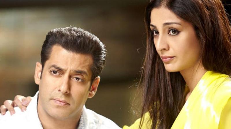 Tabu with Salman Khan in the still from their last film together Jai Ho.