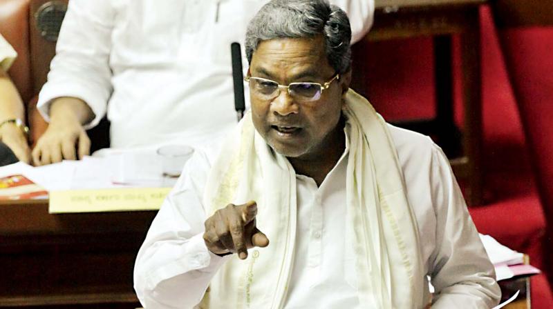 CM Siddaramaiah speaks during the Council session in Bengaluru on Monday  (Photo: DC)