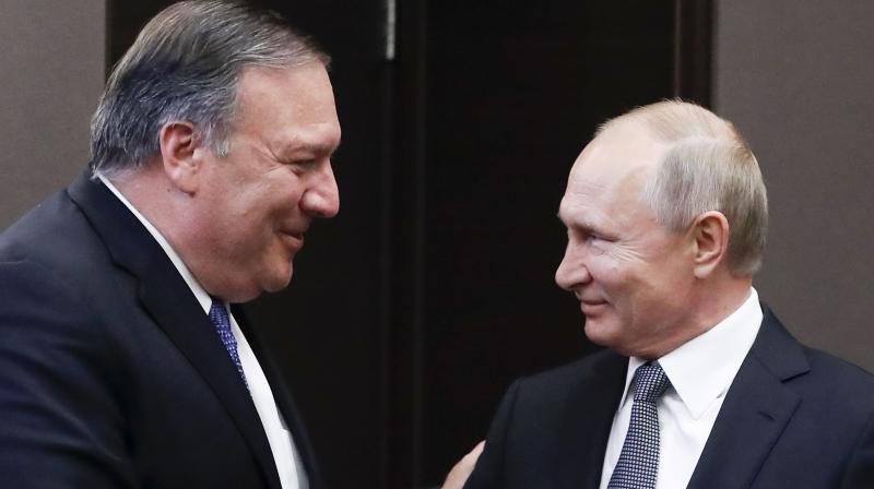 US hit 5 Russians with sanctions despite Pompeo-Putin meeting