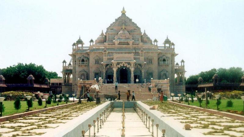 An undated photo shows the Akshardham temple in Gandhinagar. (Photo: AFP | File)