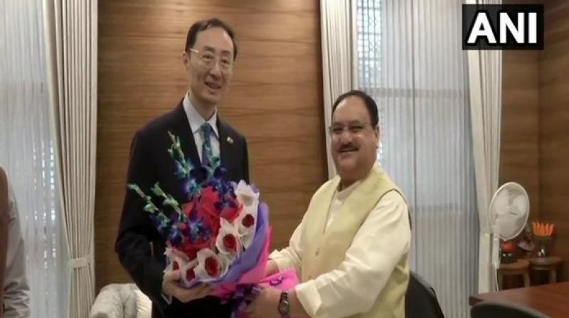 Chinese ambassador meets BJP working president JP Nadda