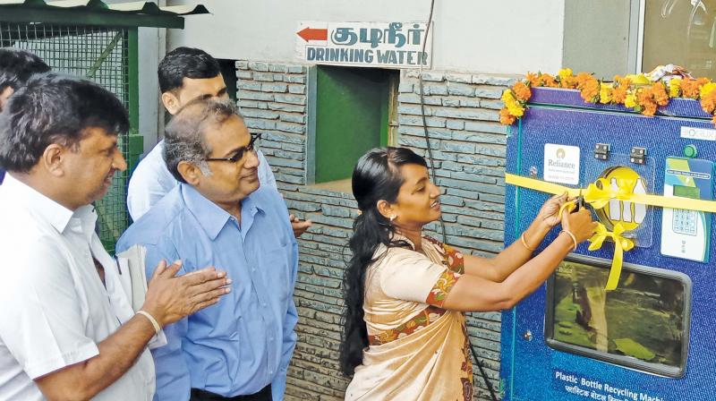 Vending machines for recycling plastics in Ooty