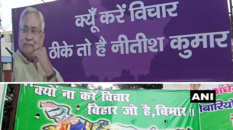 JD(U), RJD lock horns in poster war ahead of Bihar polls