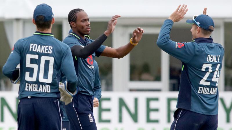 England overcome batting collapse to beat Ireland by four wickets