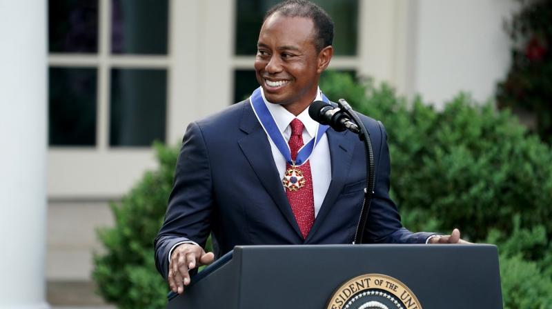 President Trump awards highest US civilian honour to Tiger Woods