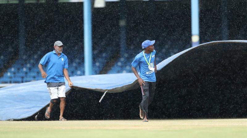 Rain halts play in 3rd ODI between India and West Indies