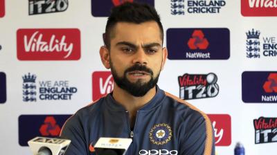 Virat Kohli said his squad was expecting a tough battle against England in their upcoming three-match T20 series, which begins at Old Trafford on Tuesday, as well as in five Tests and three ODIs that will keep them in England until September. (Photo: AP)
