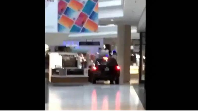 Watch: SUV drives through Chicago-area mall, leaves shoppers panicked