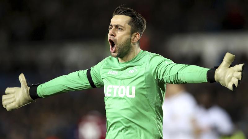 The 33-year-old Fabianski has left Swansea, which was relegated from the Premier League at the end of last season, to join West Ham on a three-year deal. (Photo: AP)