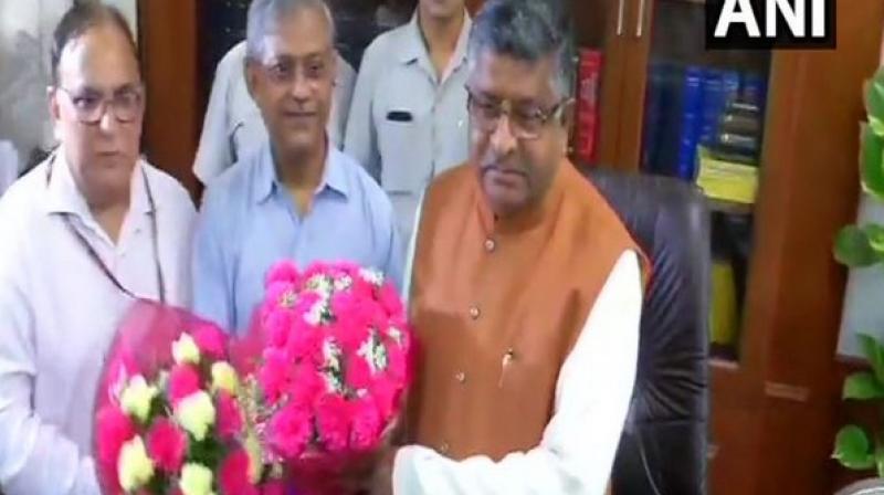 Ravi Shankar Prasad takes charge as Law Minister, says dept will not be post office