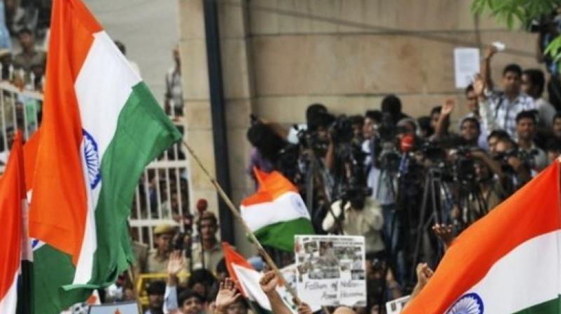 On Wednesday, during the bilateral leg of Modis visit to the UK, some protesters at Parliament Square turned aggressive during which the Indian tricolour was torn down by some protesters. (Photo: AFP | Representational)