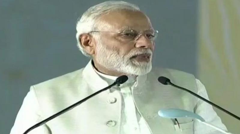 Besides banks merger, PM Modi cited the rollout the Goods and Services Tax (GST), which amalgamated 17 central and state taxes, among the bold measures taken by the government. (Photo: ANI | Twitter)