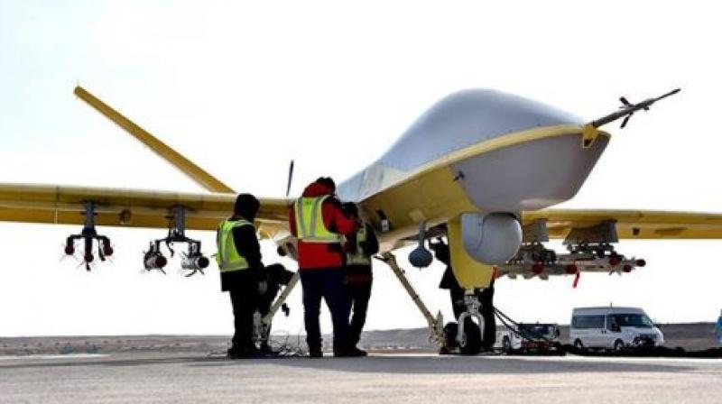 Wing Loong II, a high-end reconnaissance, strike and multi-role endurance unmanned aircraft system, is manufactured by Chengdu Aircraft Industrial (Group) Company. (Photo: Facebook | Xinhua News agency)