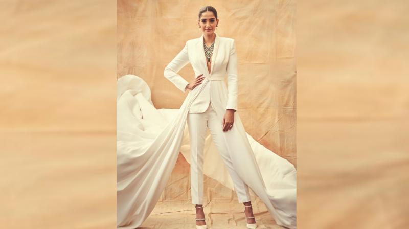 Cannes 2019: Sonam Kapoor Ahuja means business in white tuxedo with a twist
