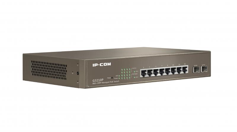IP-COM launches an 8-Port Managed Gigabit PoE Switch, G3210P in India