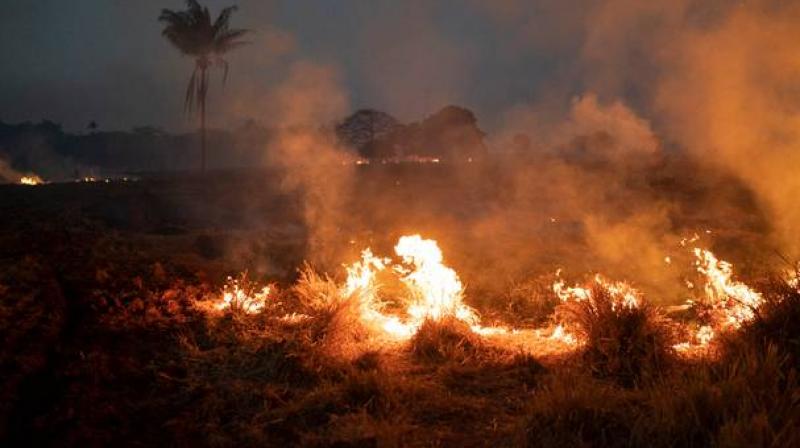 A record number of fires ravaging the Amazon has drawn international outrage because of the rainforests importance to the global environment and prompted Brazilian President Jair Bolsonaro to dispatch the military to assist in firefighting. (Photo: AP)