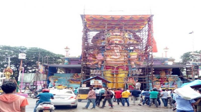 61-feet high, India\s tallest Ganesha ready for devotees in Hyderabad