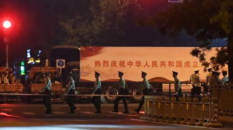 Beijing under lockdown for overnight Army parade rehearsal