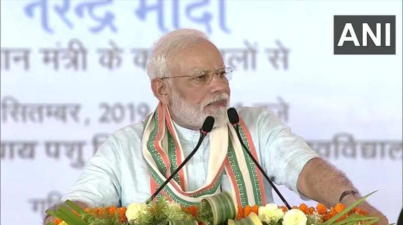 \Unfortunate that words like om, cow concern people\: Modi in Mathura